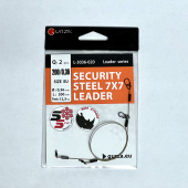  Поводок с застежкой Gurza-SECURITY STEEL 7x7 LEADER 200мм/0,36 2шт.(Test 12,5kg)