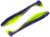 Силиконовая приманка FISHING STYLE CHECKMATE BIG 7,1"(180 мм) уп.2 шт.#036 Violet Lime