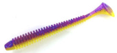 Силиконовая приманка FISHING STYLE SPRING TAIL  3,5"(88 мм) уп.8 шт. #041 Violet Melon