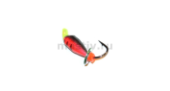 Мормышка МастИв Нимфа 3 петля красный+черный, пайетка, 0,6гр.