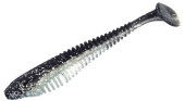 Силиконовая приманка FISHING STYLE CHECKMATE 3"(75 мм) уп.8 шт.#001 Silver Black