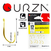 Крючки Gurza-AJI DOUSKI Ring G №12 (10шт/уп)