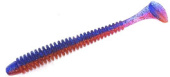 Силиконовая приманка FISHING STYLE SPRING TAIL 4"(102 мм) уп.6 шт.#043  Sky Fire