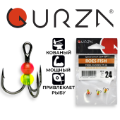 Крючки Gurza-ROES FISH ST-36  № 24 BC MIX 3 шт.