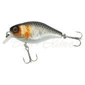 Воблер JACKALL Chubby 38 SR цв. uv mat silver & black 38мм 3,9г floating 0,5 - 1 м