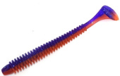 Силиконовая приманка FISHING STYLE SPRING TAIL 3,5"(88 мм) уп.8 шт. #005 Maracuja