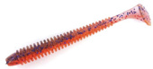 Силиконовая приманка FISHING STYLE SPRING TAIL 4"(102 мм) уп.6 шт.#049 Brown Fire