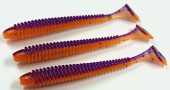 Силиконовая приманка FISHING STYLE SPRING TAIL 4"(102 мм) уп.6 шт.#005 Maracuja