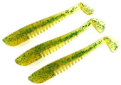 Силиконовая приманка FISHING STYLE AWARUNA 3,5"(88 мм) уп.6 шт.#124 Beer
