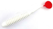 Силиконовая приманка FISHING STYLE MORDER 2"(52 мм) уп.12 шт.#101 White хвост не красный