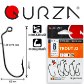 Крючки Gurza-TROUT J2 № 6 BN (8шт/уп)