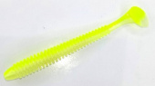 Силиконовая приманка FISHING STYLE SPRING TAIL 3,5"(88 мм) уп.8 шт. #025 Shiny Lime