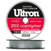 Леска Ultron Zex Copolymer  0,14 мм, 2,5 кг, 100 м, прозрачная (уп.5 шт)