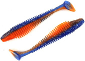 Силиконовая приманка FISHING STYLE CHECKMATE BIG 7,1"(180 мм) уп.2 шт.#012 Blue Orange