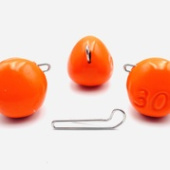 Груз «Капля- эксцентрик» –  1 грамм.(10 шт) ОРАНЖЕВЫЙ UV
