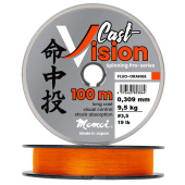 Леска Momoi Cast Vision 0,181 мм, 3,8 кг, 100 м, флуоресцентно-оранжевая (уп.5 шт)