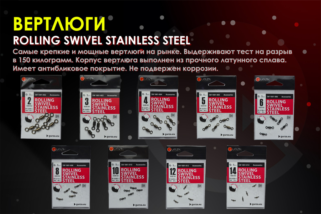 Вертлюги Rolling Swivel Stainless Steel.jpg