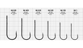 Крючки Gurza-ROUND BENT № 1/0 BN (9шт/уп) (широкое ухо)