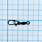 Застежка с вертлюжком Gurza-Rolling Swivel SS/CRANKBAIT SNAP BM № 10 (4шт./уп) (TEST20 kg,W:0,246 g)