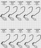 Крючки Gurza-WORM 401 LE JR HOOK № 1/0+12g (3шт/уп)