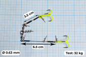 Стингеры Gurza-COMBI STINGER RIG DUO ST-36 №2 CHuv (1шт/уп)