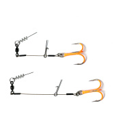 Стингеры Gurza-LEADER STINGER RIG ST-36 № 3/0 ORuv (2шт/уп) (L=13 и 16 сm) Ø 0,63 mm test 32 kg 