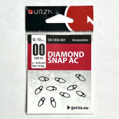 Застежки Gurza-DIAMOND Snap AC № 00 L:10,1mm, test:14 kg(9шт/уп)