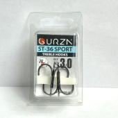 Крючки Gurza-treble hooks ST-36 SPORT BC № 3/0 (2шт/уп)