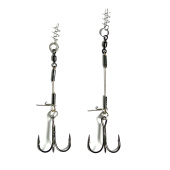 Стингеры Gurza-LEADER STINGER RIG ST-36 № 2 (2шт/уп) (L=7 и 9 cm) Ø 0,54 mm test 26 kg