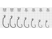 Крючки Gurza-WORM 101 LER № 1/0 BN (4шт/уп)