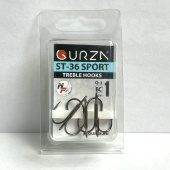Крючки Gurza-treble hooks ST-36 SPORT BC № 1 (3шт/уп)