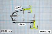 Стингеры Gurza-COMBI STINGER RIG DUO ST-36 № 1/0 CHuv (1шт/уп)