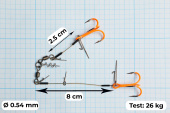 Стингеры Gurza-COMBI STINGER RIG DUO ST-36 №1 ORuv (1шт/уп)