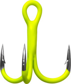 Крючки Gurza-Round treble hook ST-36 UV CHARTREUSE №.4 (3шт/уп)