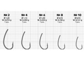 Крючки Gurza-CURVE SHANK PTF № 2 (7шт/уп) NEW PACK