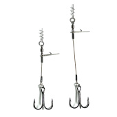 Стингеры Gurza-LEADER STINGER RIG ST-36 № 1/0 BC (2шт/уп) (L=9 и 12 сm) Ø 0,54 mm test 26 kg
