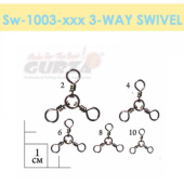Вертлюжки Gurza-3-way swivels (тройной) ВК №10 (10шт./уп)