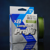 Шнур ProJig X8 Long Cast  0,10 мм, 6,5 кг,  150 м, хаки