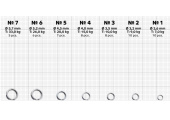 Заводные кольца Gurza-SPLIT RING ST BK №1 (диам. 2,6 мм, тест 7 кг) (10 шт. х 10)