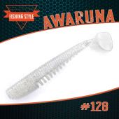 Силиконовая приманка FISHING STYLE AWARUNA 1,3"(33 мм) уп.25 шт. #128 Silver хвост не красный