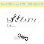 Вертлюжки Gurza-Rolling Swivel BN № 9 (10шт/уп)