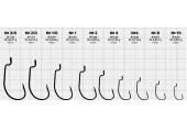Крючки Gurza-WORM 101 LE № 1/0 BN (4шт/уп)